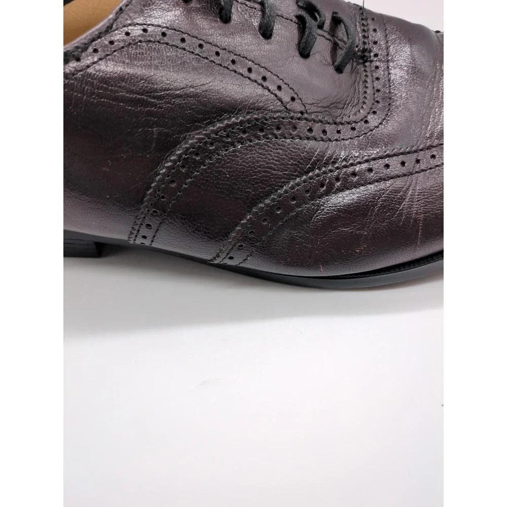 Nunn Bush Shoes Mens‎ Brown 12 Leather Wingtip Oxfords Dress Lace Up 73902